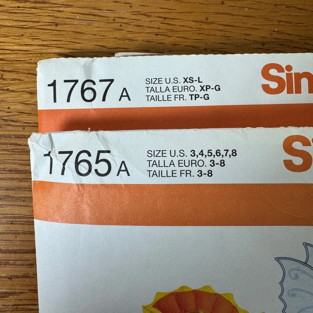 Lot of 4 Sewing Patterns‎ Simplicity McCalls Kids Adults Halloween Costumes
